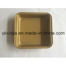 Kitchenware Golden Carbon Steel Non-Stick Square Pan Bakeware